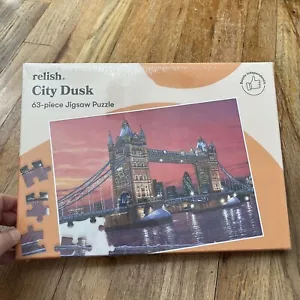 Relish City Dusk Dementia/Alzheimers Autism Jigsaw Puzzle 63 pc NEW SEALED - Picture 1 of 4