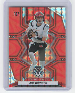 2022 Panini Mosaic #39 Joe Burrow Mosaic Reactive Orange