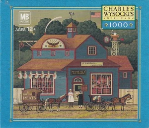 Charles Wysocki Hasbro Jigsaw Puzzle The Butcher Shop - Picture 1 of 1