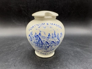 Fortnum und Mason feines altes englisches Senfglas mit Deckel. Krone und Devon - Bild 1 von 9