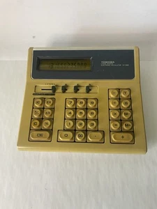 Vintage Toshiba Electronic LCD Desktop Calculator LC-1280 Tested & Working 1980s - Picture 1 of 4