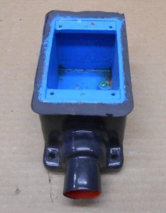 NUOVO OCAL FD2-G FD2G 3/4" PVC RIVESTITO ONE 1 GANG DEEP DEVICE BOX DEAD END = PRFD2 - Foto 1 di 2