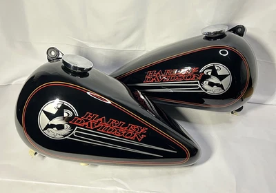 1993 OEM Harley-Davidson Softail Springer бензобак комплект-черный с заводской графикой - Изображение 1 из 4