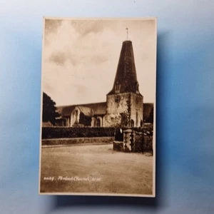 Porlock Postcard C1935 Real Photo Somerset The Parish Church - Picture 1 of 2