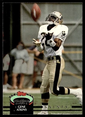 1992 Stadium Club Gene Atkins New Orleans Saints #105 - Image 1 of 2