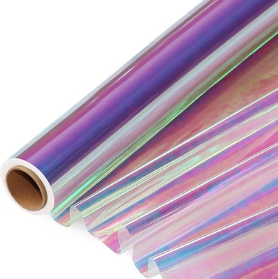 SYOGUA 66 ft Iridescent Cellophane Wrap Roll 1 roll (Pack of 1), Multi-color  - Image 1 of 4