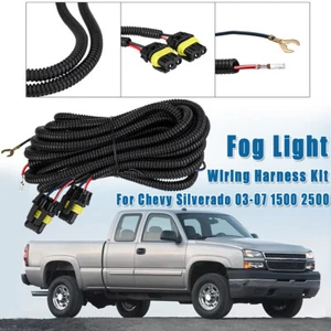 Fog Light Wiring Harness For Chevy Silverado 1500 2500 2003 2004 2005 2006 2007 - Picture 1 of 7