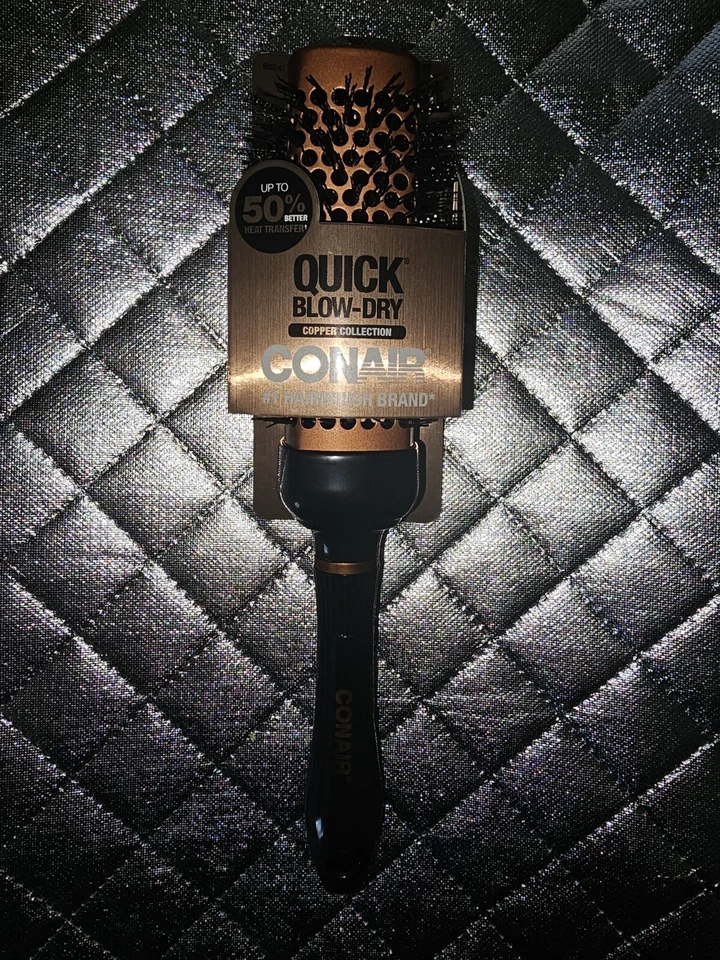 Conair Copper Collection Quick Blow-Dry Brush Vented Wavy Bristles Square Barrel - Image 1 of 1