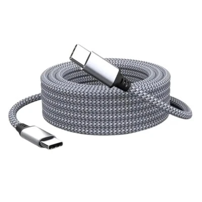 Lote Cable 60W USB C a C Carga Rápida PD Nylon Cable 3/6/10FT para iPhone15 Samsung Foto 1 de 4