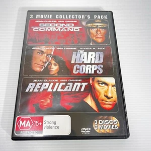 Second In Command & Hard Cops & Replicant Van Damme 3 Movies DVD [M] - Picture 1 of 4