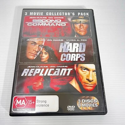 Second In Command & Hard Cops & Replicant Van Damme 3 Movies DVD [M] - Image 1 of 4