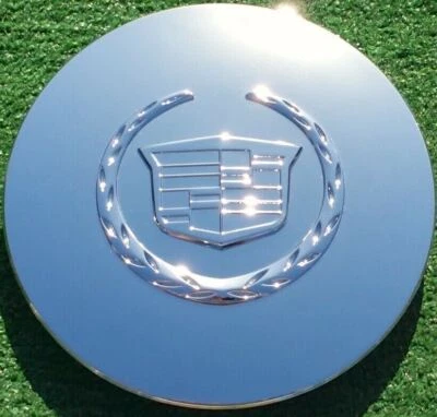 Factory Cadillac Deville Center Cap DTS OEM GM Chrome Wheel DHS New Best 9594259 - Image 1 of 4