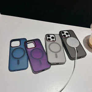 Magnetic Adsorption Shockproof TPU+PC Case Cover For 11 12 13 14 15 16 Pro Max - Picture 1 of 13