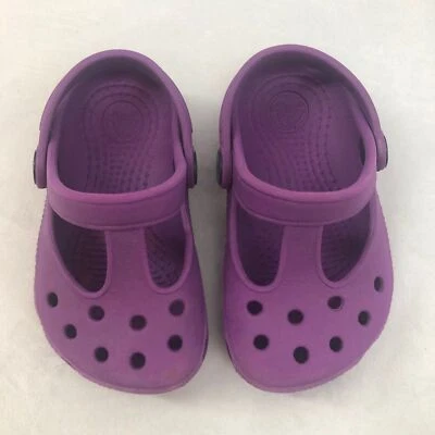 Crocs púrpura Mary Jane talla 4/5 Foto 1 de 4