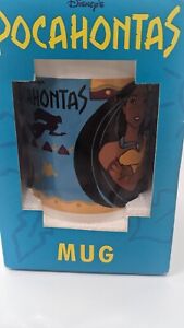 Boxed Official Disney Pocahontas Mug Tetley Tea Vintage 1990’s Unused