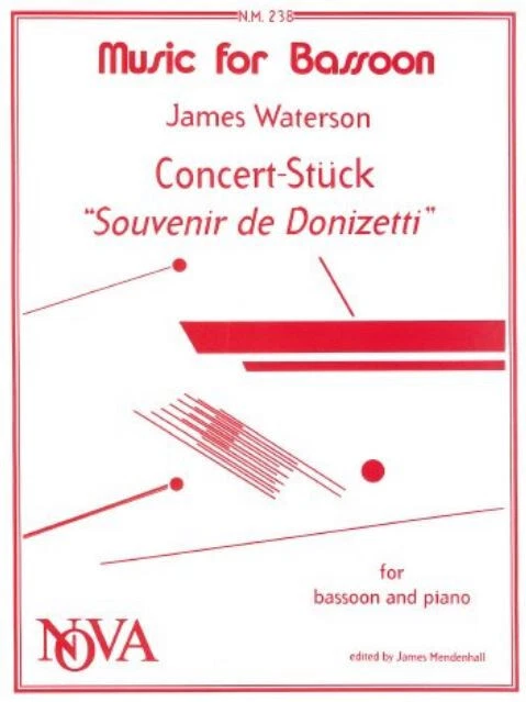 Learn to play Bassoon & Piano Concert-Stuck 'Souvenir de Donizetti' Music Book!! - Image 1 of 1