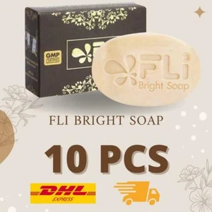 10x FLI Bright Whitening Soap 100% Legendary 9 Body & Face Freckles Thai Herbal - Picture 1 of 8