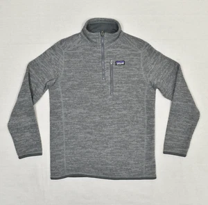 Patagonia 1/4 Zip Pullover Sweater High Neck Polyester Gray Size XL (14) YOUTH - Picture 1 of 8