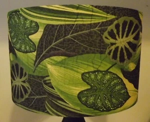 Pantalla de lámpara Palm Leaf, no3, shabby chic, jungle, verde oscuro, REGALO GRATUITO - Imagen 1 de 7