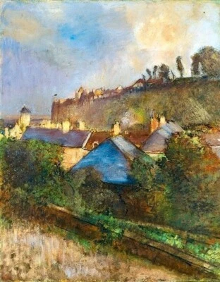 Эдгар Дега дома у подножия скалы репродукция художественная печать на холсте декор 8x10 - Изображение 1 из 2