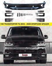  VW TRANSPORTER T6 SPORTLINE SPOILER SPLITTER FRONT BUMPER LIP 2015 - 2020