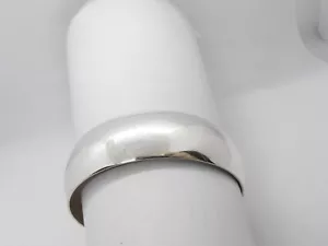 Bracciale rigido in Argento 925 - Braccialetto a schiava - finitura lucida - - Picture 1 of 8