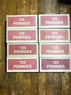 LOWEST PRICE SEALED Bank Box 50 Rolls of Pennies $25 FV Unopened Unsearched