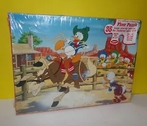 Walt Disney Floor Puzzle 35 Peices Sealed New Jaymar Vintage Donald Duck Scrooge - Picture 1 of 3