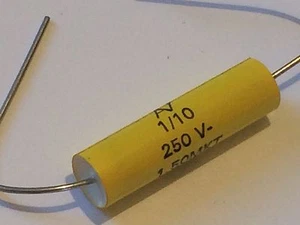 1UF 250V AXIAL PELÍCULA DE POLIÉSTER METALIZADO ARCOTRONIC 1,50MKT CONDENSADOR ad2r11 - Imagen 1 de 1
