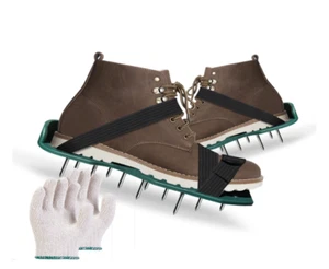 Lawn Aerator Shoes with 48mm Spiked Aerating Sandals Adjustable Strap Spike - Picture 1 of 4