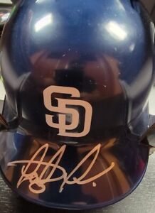San Diego Padres Fernando Tatis Jr Autographed Mini Helmet JSA Signature Debut