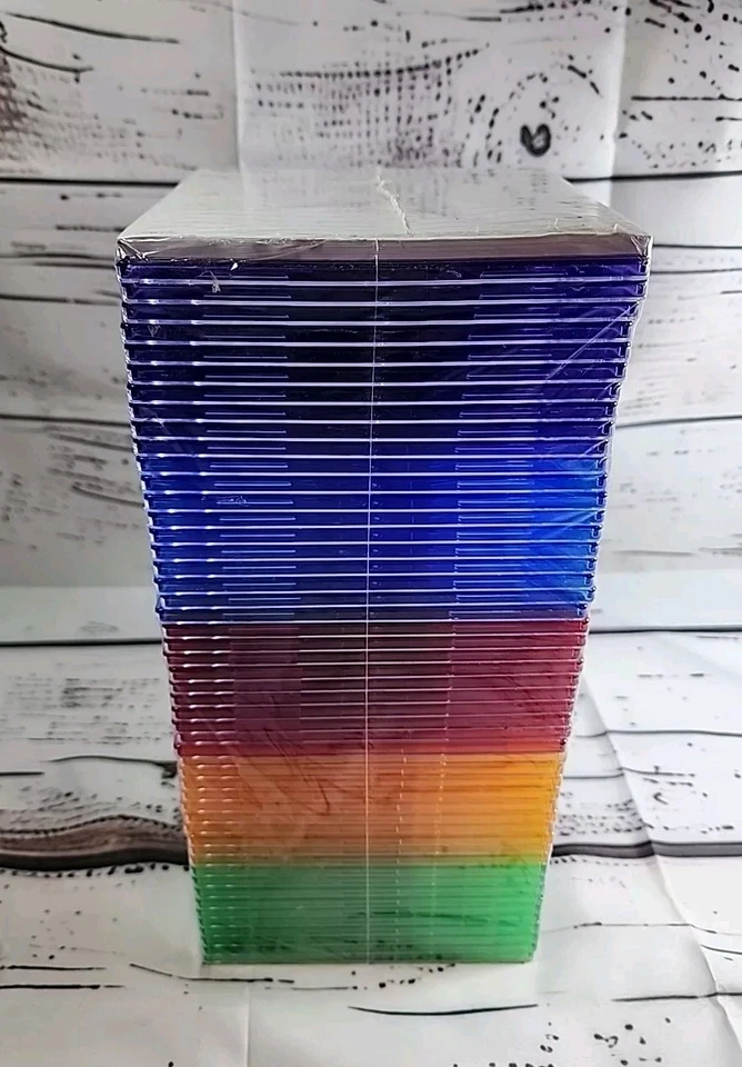 Memorex 01950 Slim CD JEWEL Cases 50pk 384b