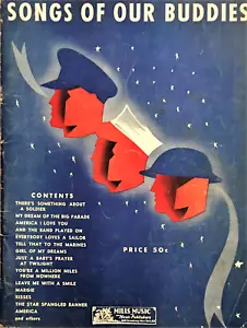 Partitura de canciones de nuestros amigos vintage - Imagen 1 de 2
