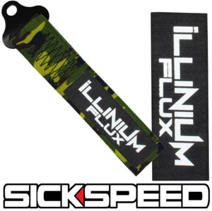 CAMOUFLAGE HIGH STRENGTH RACING TOW STRAP ILLINIUM FLUX BADGE PATCH CAMO P10 - Picture 1 of 1