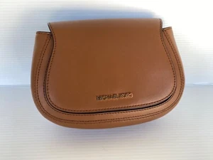 Michael Kors Jolene New Small Saddle Leather Messenger Crossbody Purse Tote NWT - Picture 1 of 8