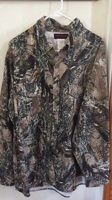 True Timber Men's XXL Camo Shirt Button Front Long Sleeve Button Pockets 2x Big - Image 1 of 4