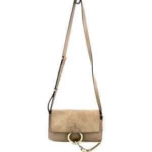 Chloe shoulder bag Gray Calfskin Leather and Suede Auth - Picture 1 of 12