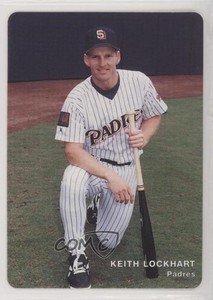 1994 Mother's Cookies San Diego Padres Stadium Giveaway Keith Lockhart Rookie RC