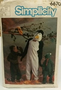 Halloween Costume Simplicity Pattern #6670 Child's Size 10-12 Vintage 1984 - Picture 1 of 3