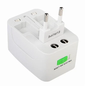 Universal Travel Adapter Converter Wall Charger AC Power Plug Surge Protector - Image 1 of 4