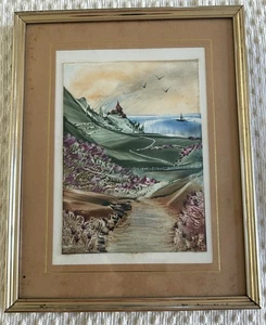 Bild Wandbild Encaustic Gemälde - klein - vintage - gerahmt - Bild 1 von 2