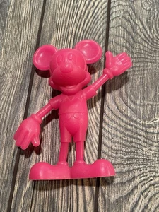 Louis Marx Topolino giocattolo figure Disney rosa caldo 5 1/2" vintage 1971 LB - Foto 1 di 3
