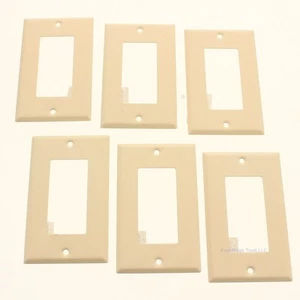 Amerelle C971RIVVP Elfenbein 1-fach Dekorateur Stahl Standard Wandplatte Abdeckung 6er Pack - Bild 1 von 4