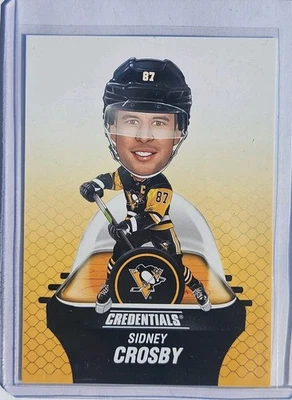 2024/25 Credentials Hockey Sidney Crosby Bubble Head Blue Back #/25 Penguins - Image 1 of 2