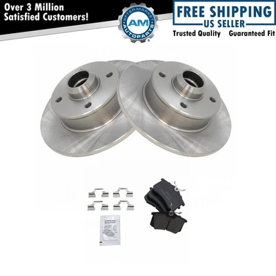 Rear Posi Ceramic Brake Pad & Rotor Kit for VW Jetta Golf Passat Cabrio - Image 1 of 4