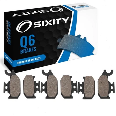 Front + Rear Organic Brake Pads 2009-2010 Can-Am Outlander 400 HO EFI Set za — 第 1/4 张图片