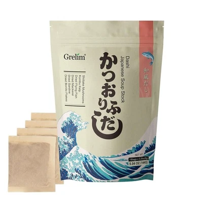 Dashi Stock Japan Dashi Soup 18 Packets, Natural Domestic Ingredients, Additi... - Image 1 of 4