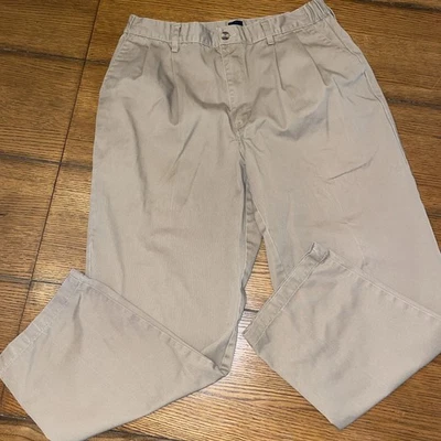 Basic Editions Mens 34 X 27 1/2 Khaki Pants Work Pants - Image 1 of 4