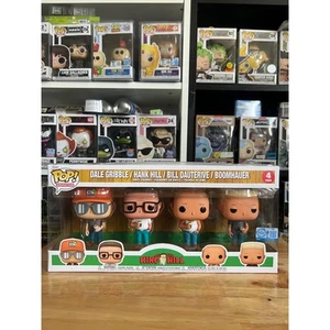 NEW IN HAND EXCLUSIVE 4-Pack King of Hill Funko Pops Hank Bill Boomhauer Dale - Picture 1 of 6