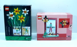 Lote de LEGO Botanicals: Narcisos y Marco de Fotos de Navidad - ¡Caja Nueva/Sellada! [Q] - Imagen 1 de 3